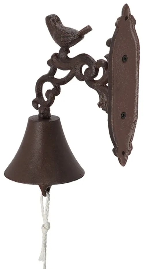 Liatinový nástenný zvon v darčekovom balení Esschert Design Birdy