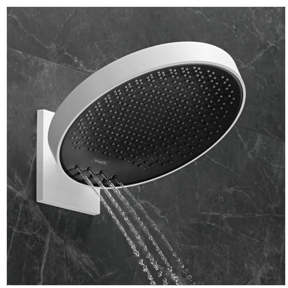 Hansgrohe Rainfinity, hlavová sprcha 360 3jet s pripojením na stenu, biela matná, HAN-26234700