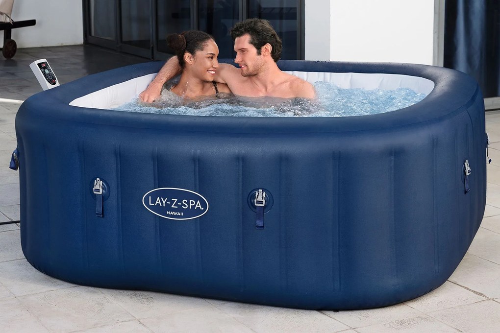 BESTWAY Lay-Z-Spa Hawaii EnergySense Smart AirJet Vírivka, 180 x 180 x 71 cm, 6 osôb 6001H