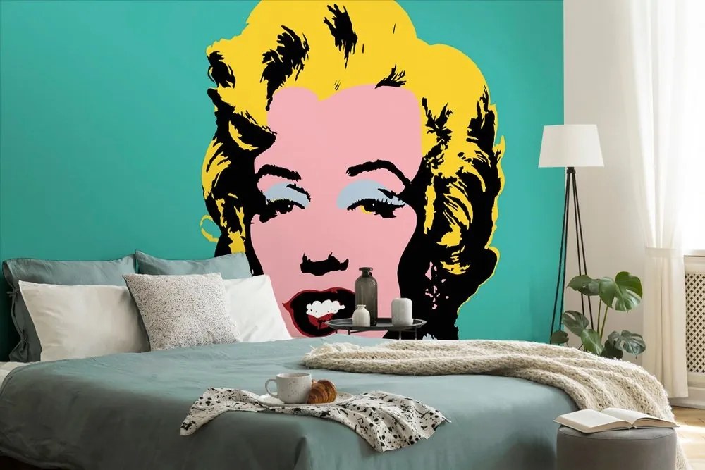 Tapeta ikonická Marilyn Monroe v pop art dizajne - 150x100