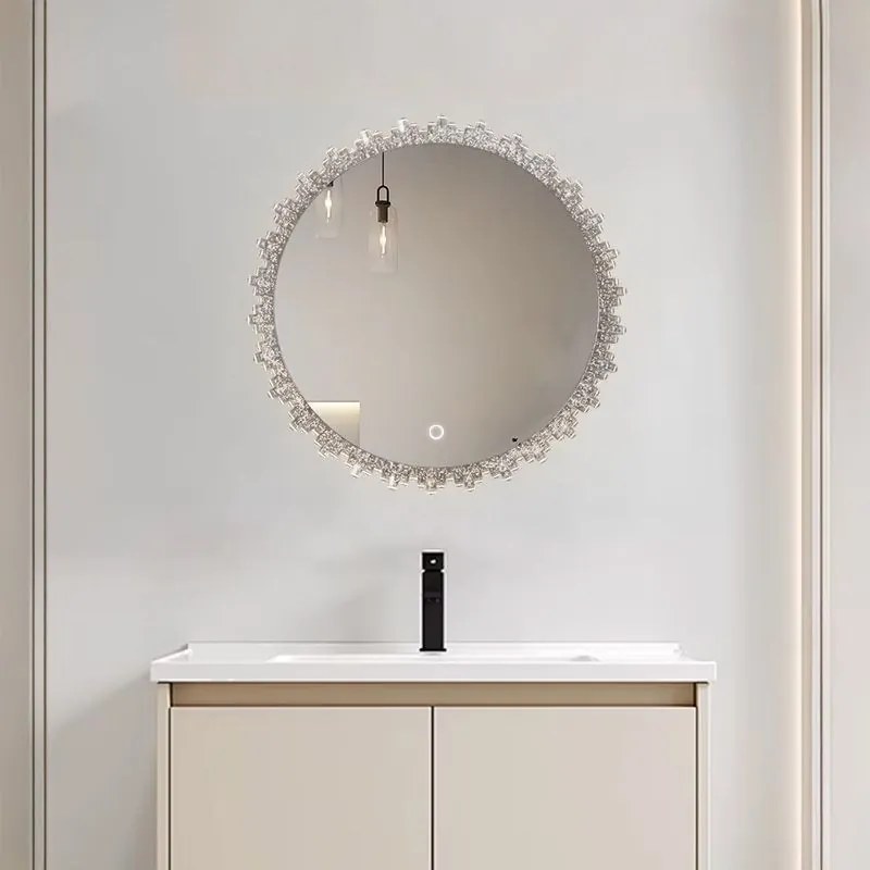 Rea Zrkadlo ⌀60 cm s regulovateľným LED osvetlením HOM-01500