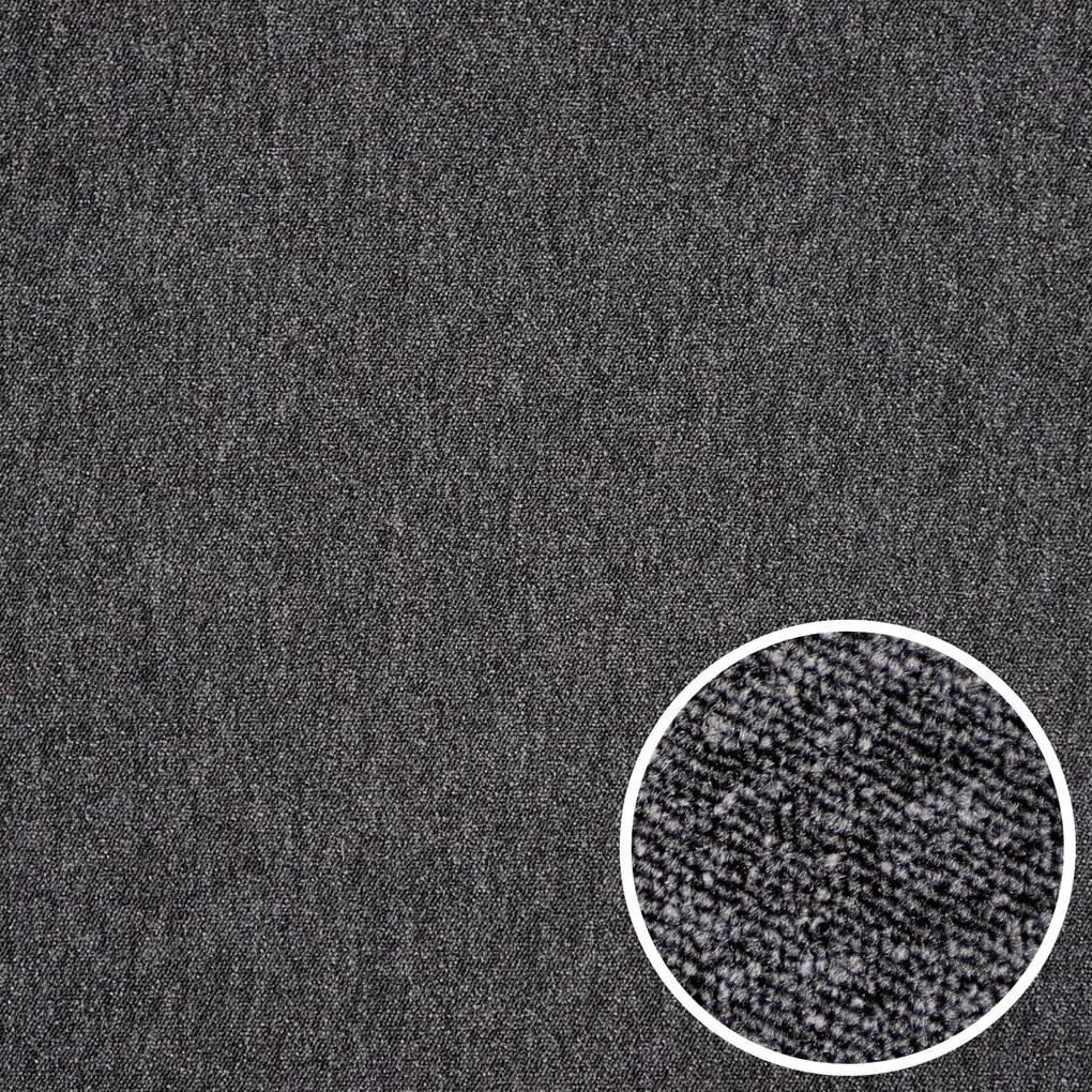 Condor Carpets, Metrážny koberec Classica 87, záťažový, na mieru, šíře 4m,5m, šedá, ab (mriežka), chodba / predsieň