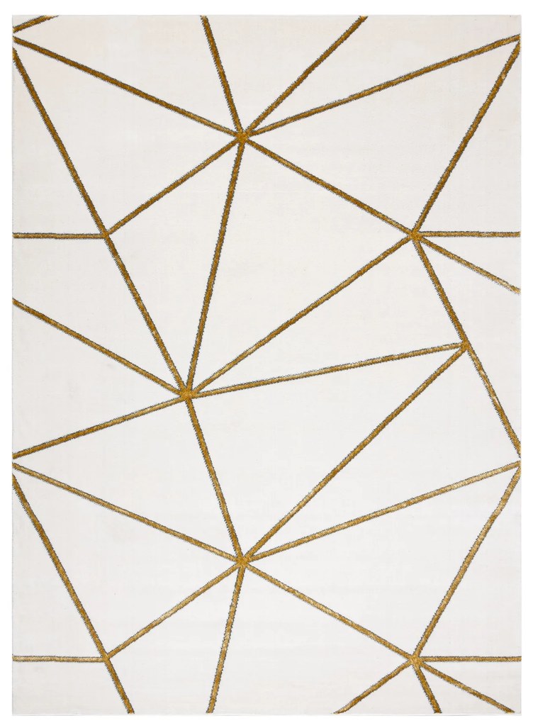 Koberec EMERALD exkluzívny 1013 glamour, geometrický krém / zlatý