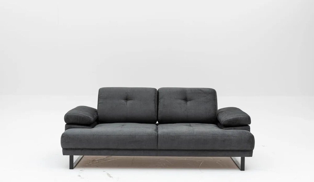 Dvojmiestna pohovka Mustang 199 cm antracitová