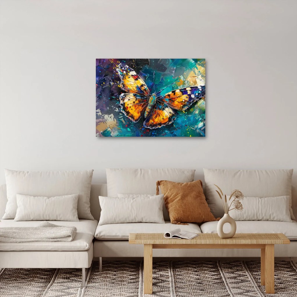 Obraz - Motýľ, olejomaľba (70x50 cm)