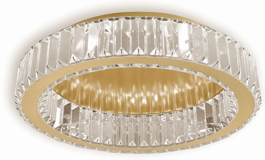 Toolight Toolight, stropné svietidlo 50cm, 30W, 4000K, 1400lm, APP1722-C, zlatá matná, OSW-09303