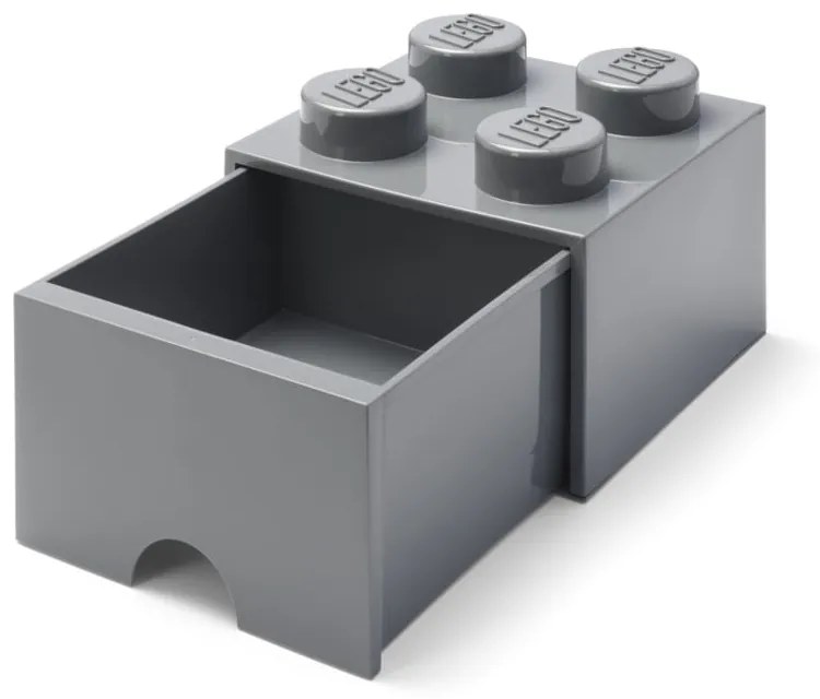 Detský tmavosivý úložný box so zásuvkou LEGO®