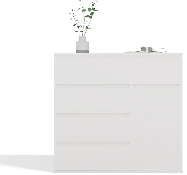 Komoda Malwa 1D5S 100 cm biela