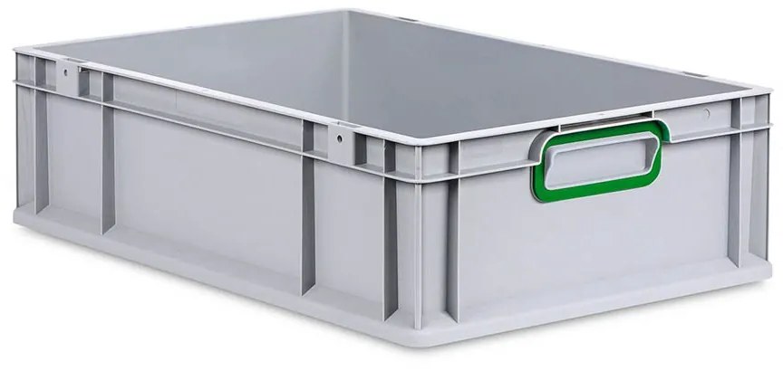Sada 5 kusov - Eurobox Next Gen 2.0 - Stohovateľná nádoba s uzavretými rukoväťami - Zelená - 600 x 400 x 170 mm