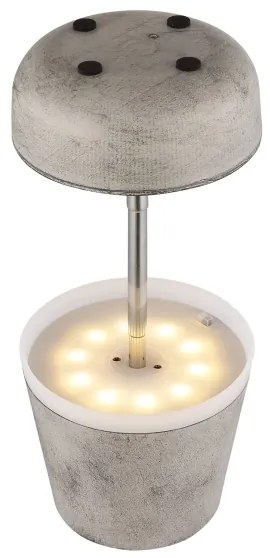 Globo 36638SA - LED Solárna lampa 10xLED/0,06W/3V IP44 šedá
