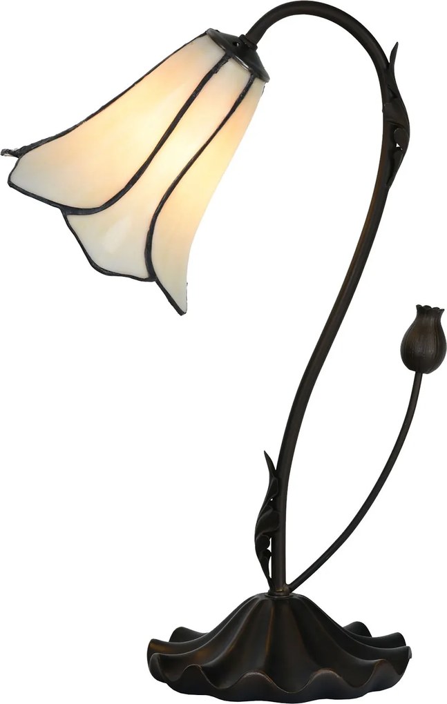 Stolová lampa v tvare kvetu Tiffany Cloches - Ø 17*43 cm E14/max 1*25W