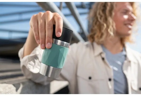 Tefal - Termohrnček 300 ml COMPACT MUG nerez/zelená