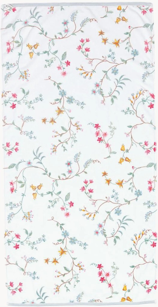 Osuška z velúru a bavlneného froté Les Fleurs