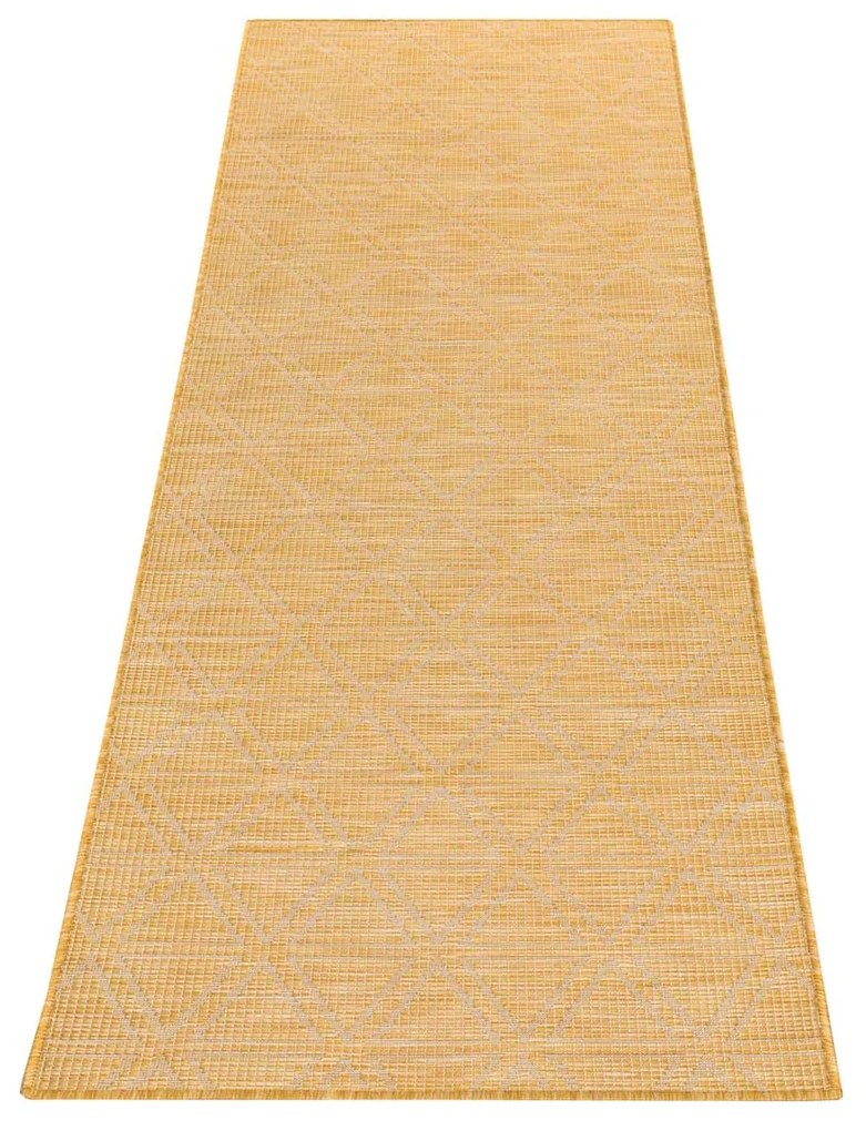 Dekorstudio Šnurkový behúň PALM 3073 - žltý