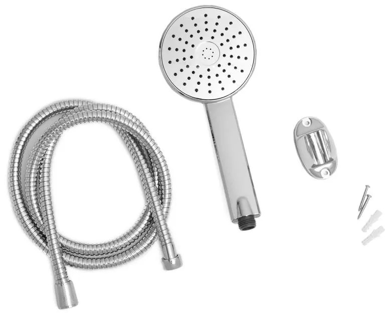 Ručná sprchová hlavica BOSS s držiakom a 150 cm hadicou - chrómová