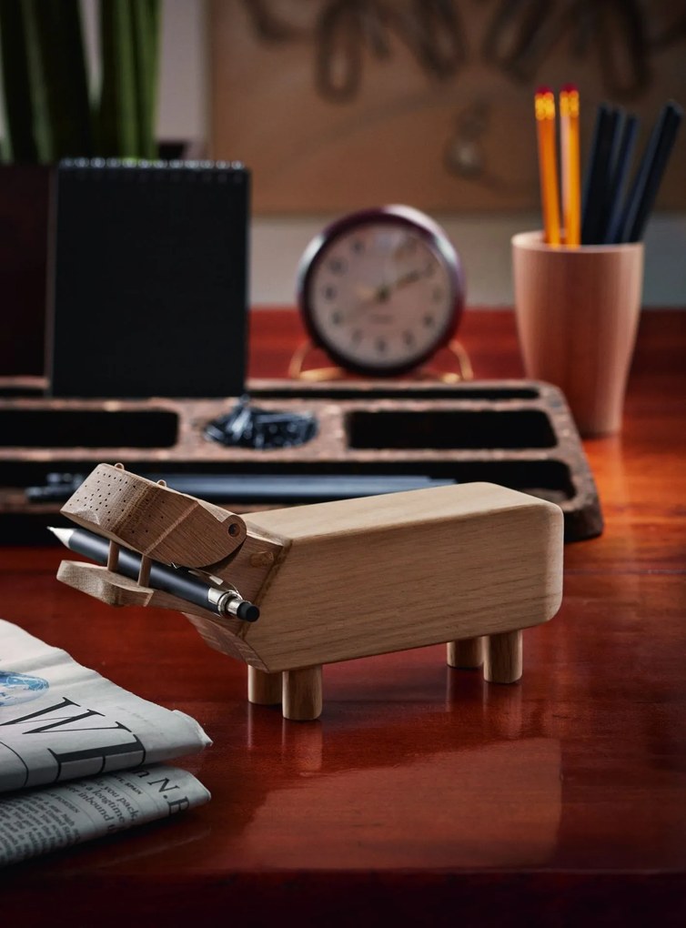 Kay Bojesen Drevený hrošík Hippo Oak Wood