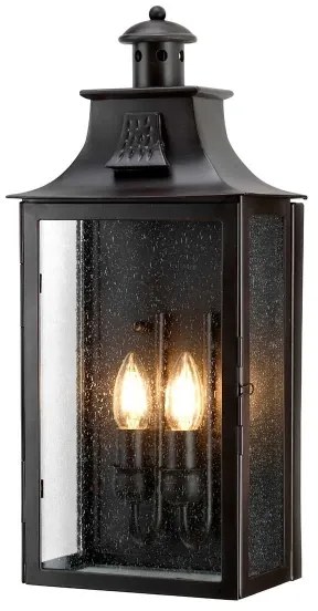 Elstead KENDAL - Vonkajšie nástenné svietidlo KENDAL 2xE14/60W/230V IP44