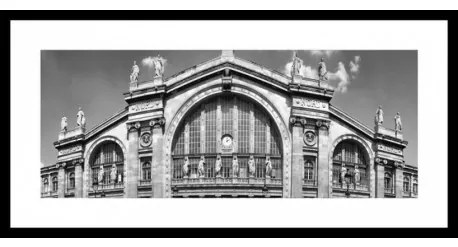 B&amp;W rámovaný obraz 40x80