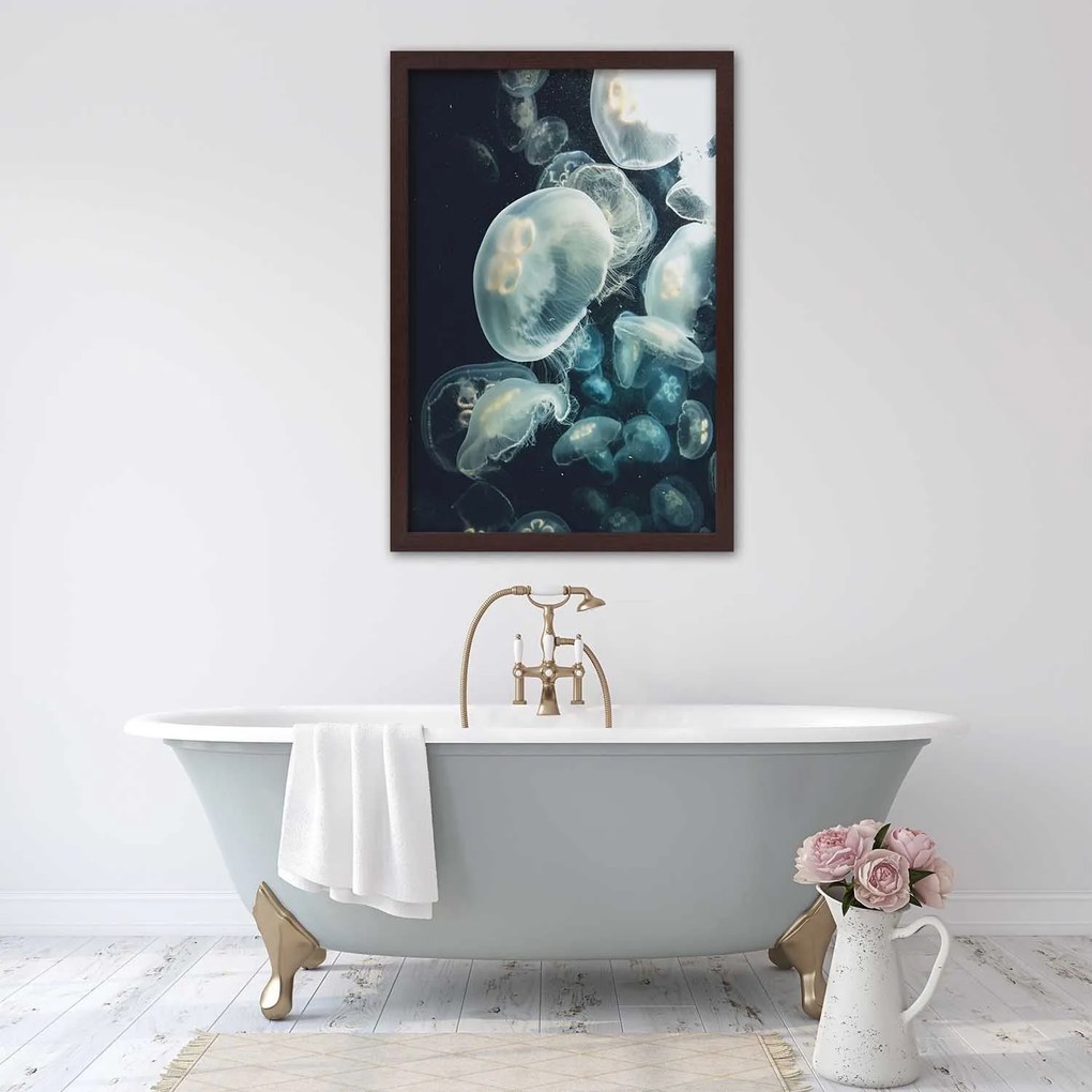 Gario Plagát Plávajúce medúzy Farba rámu: Bez rámu, Rozmery: 30 x 45 cm