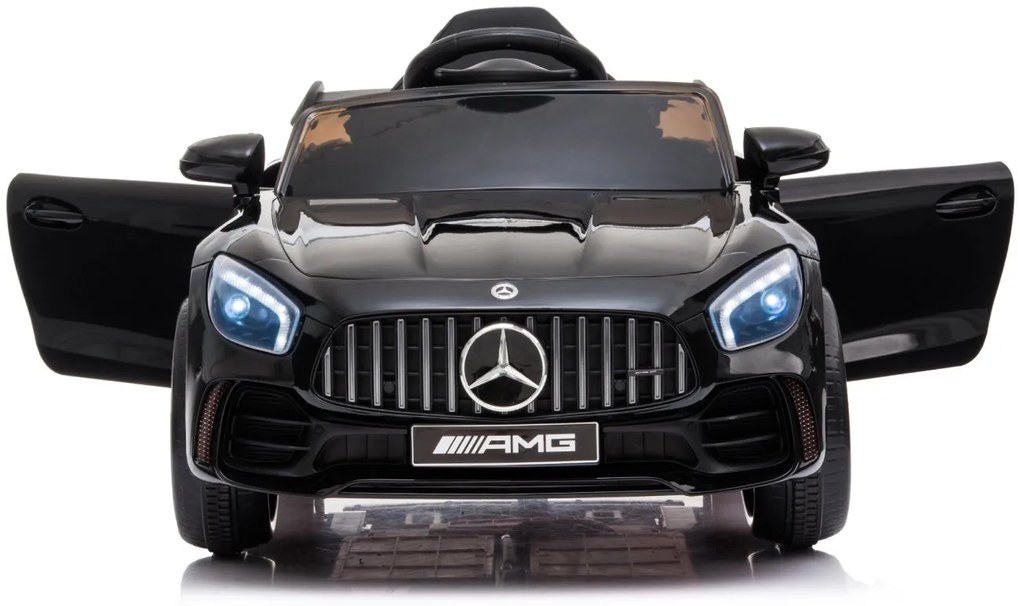 Detské elektrické autíčko na diaľkové ovládanie BestBerg BBCC-50B - Mercedes-Benz AMG GT R / od 3 rokov / nosnosť 25 kg / čierna