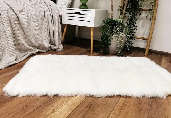 Koberec ALASKA 60x120 cm alabastrovo biely