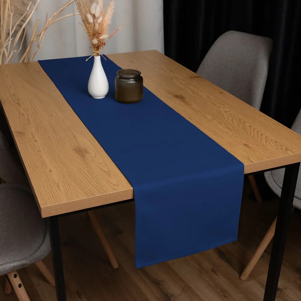 Biante Dekoračný behúň na stôl BKS-411 Námornícka modrá 20x140 cm