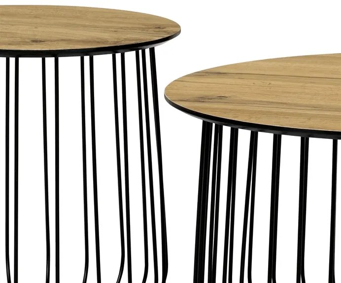 Autronic BONTEC Konferenčný stolík 60x60cm, mdf, divoký dub, AF-3007 OAK Farba: Prírodné