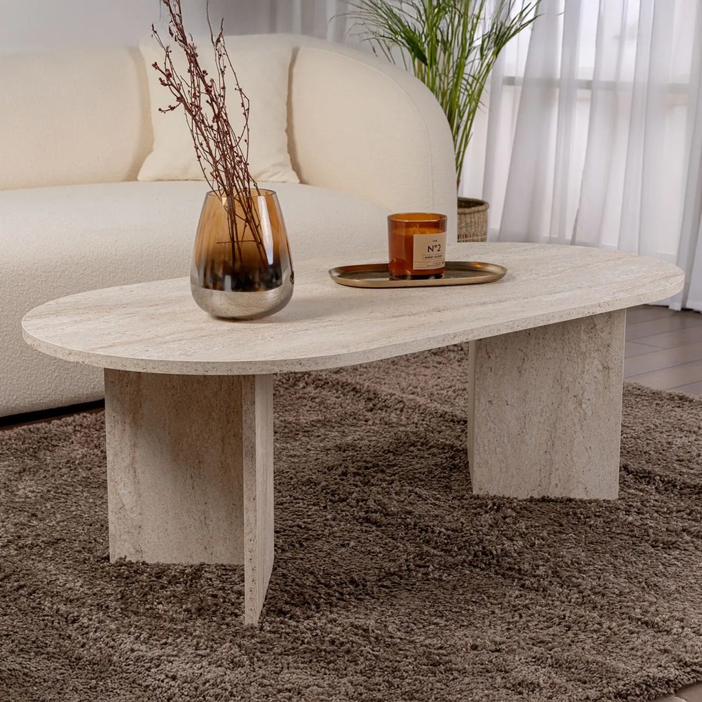 Konferenčný stolík Sable Travertine