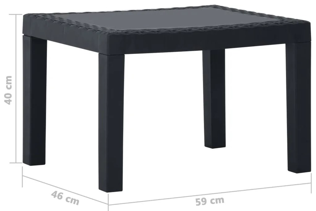 Čierny záhradný set OBASI