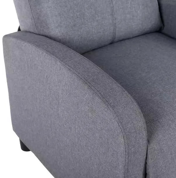 LuxuryForm DESIGN Televízne kreslo RUFO s polohovaním - šedé