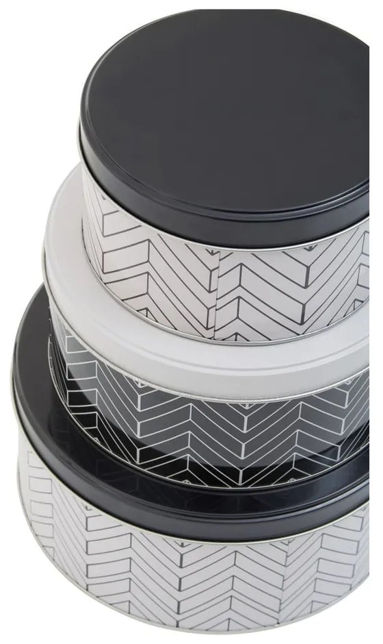 Kovové dózy v súprave 3 ks na potraviny Urban – Premier Housewares