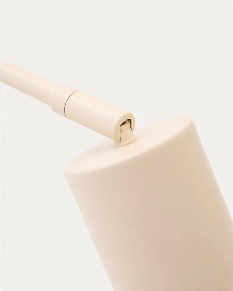 Béžová kovová stolová lampa (výška 49 cm) Manie – Kave Home