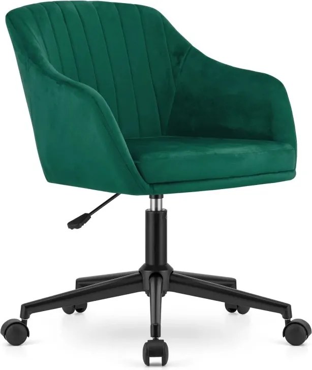 Otočné kreslo COPA - zelený zamat