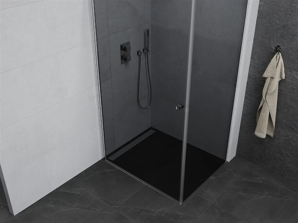 Mexen PRETORIA sprchovací kút 80x110cm, 6mm sklo, chrómový profil-šedé sklo, 852-080-110-01-40