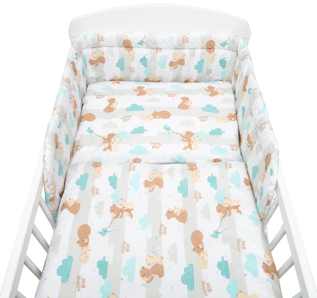 3-dielne posteľné obliečky New Baby 90/120 cm mama bear