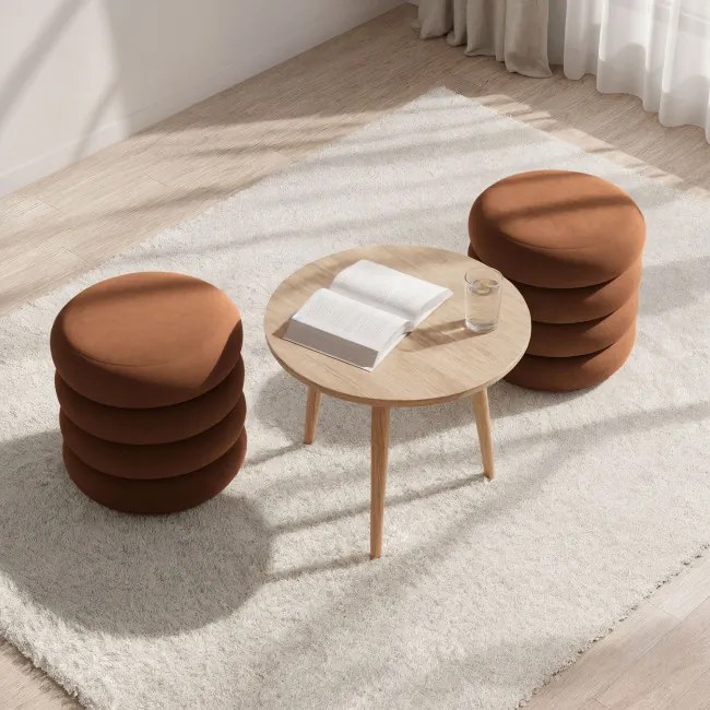 Taburetka SNUGGO tehlová