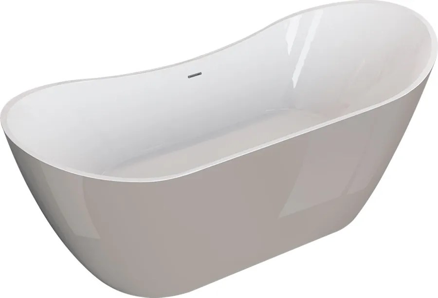 Polimat Akrylátová voľne stojaca vaňa Abi 180x80 POLIMAT-Rozmery: 180x80, POLIMAT-Farba vane: Biela / biela mat