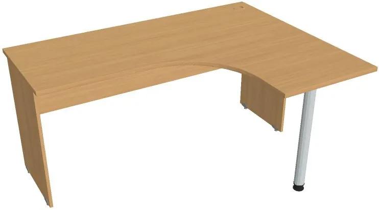 Stôl ergo ľavý, 1600 x 1200 x 755 mm, buk