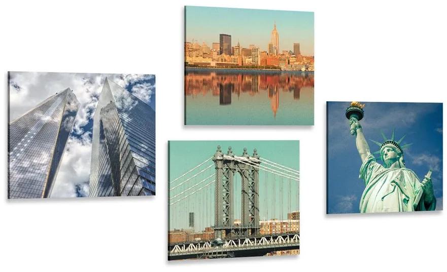 Set obrazov krásy mesta New York