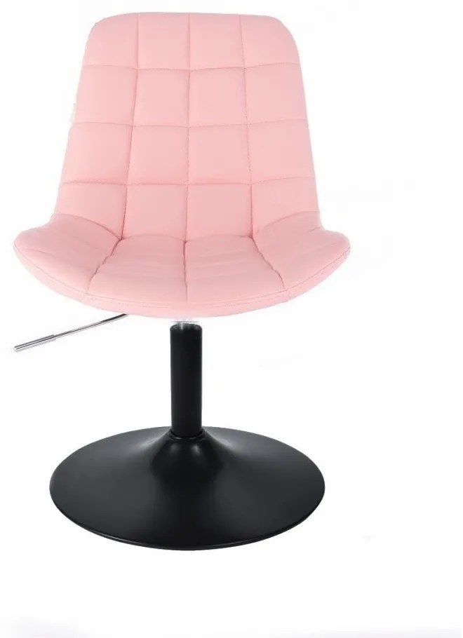 LuxuryForm DESIGN Stolička PARIS na čiernom tanieri - ružová