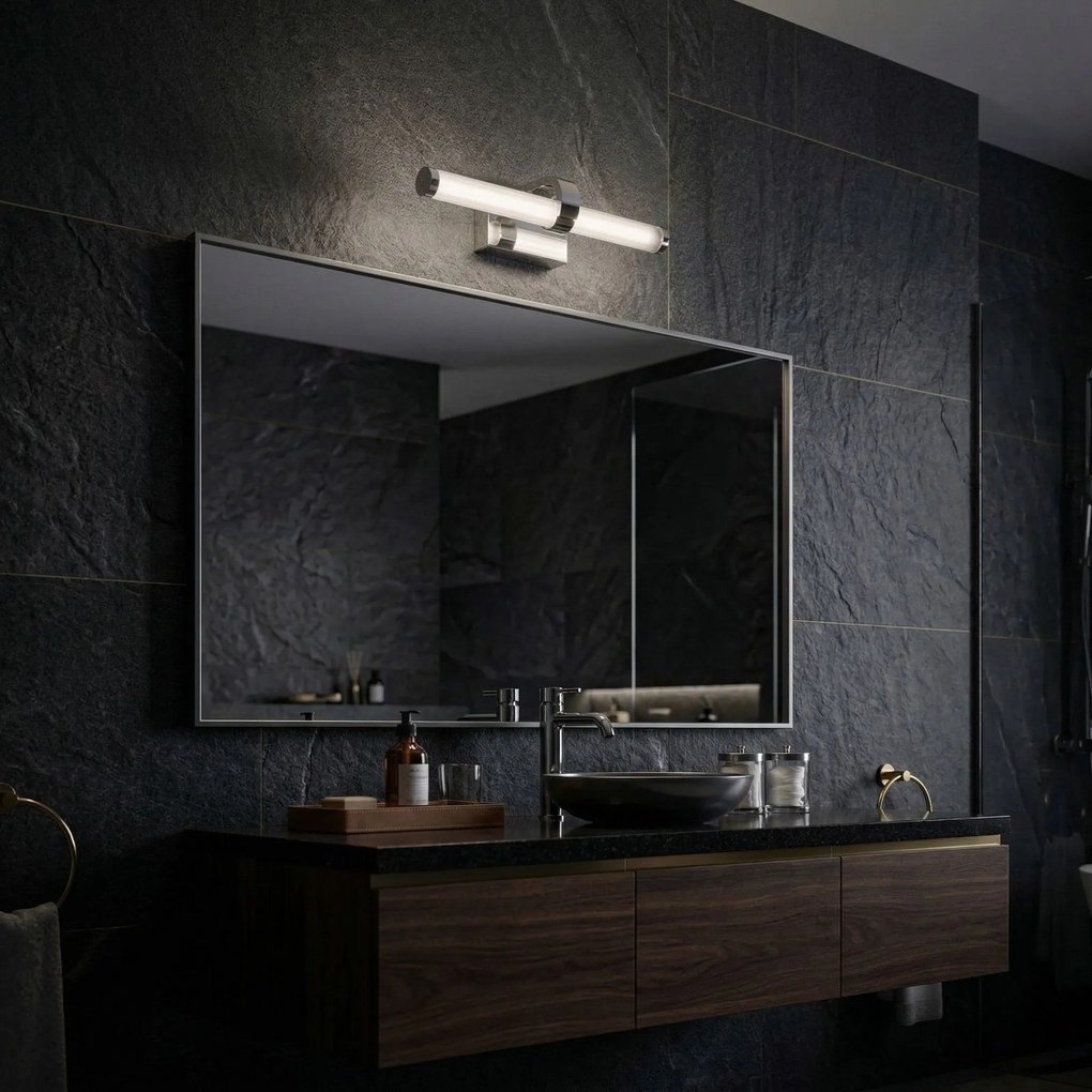Toolight Rea, Kúpeľňové nástenné LED svietidlo APP1881-1W 40cm CHROME, OSW-66036