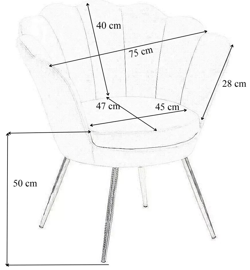 LuxuryForm DESIGN Kreslo FREY VELUR so striebornými nohami - levanduľa