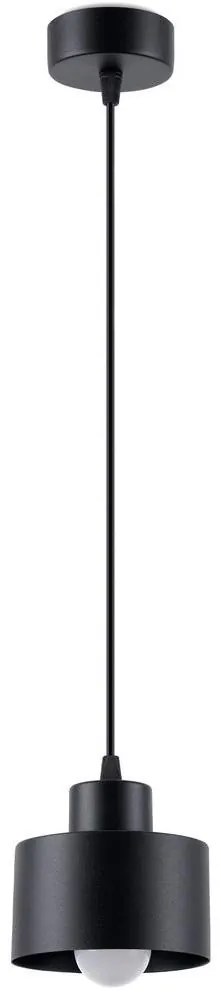 Sollux SL.1132 - Luster na lanku SAVAR 1xE27/60W/230V čierna