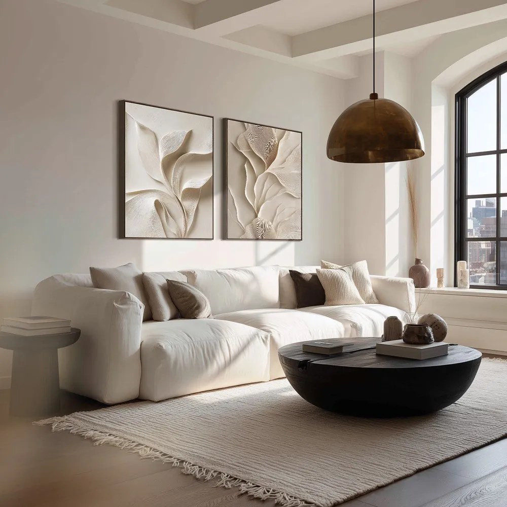 Tlačený obraz s rámom 60x80 cm Gentle Curves – Styler