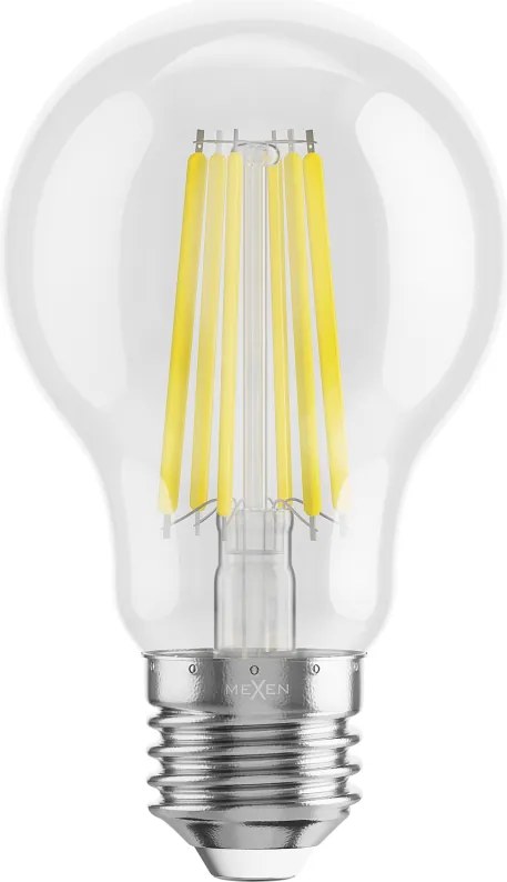 Mexen Vintis, LED filamentová žiarovka E27, A60, 10 W, neutrálna biela 4000K, číra, L150-E27-1040-00