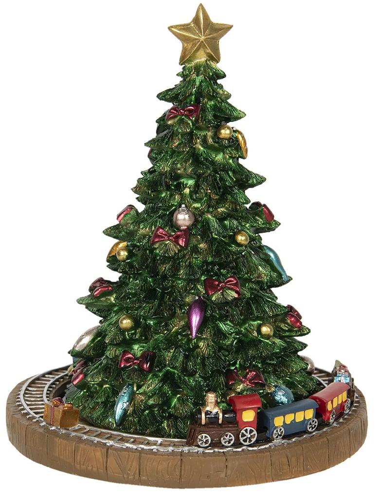 Hracie vianočný stromček s vláčikom - Ø 15 * 18 cm