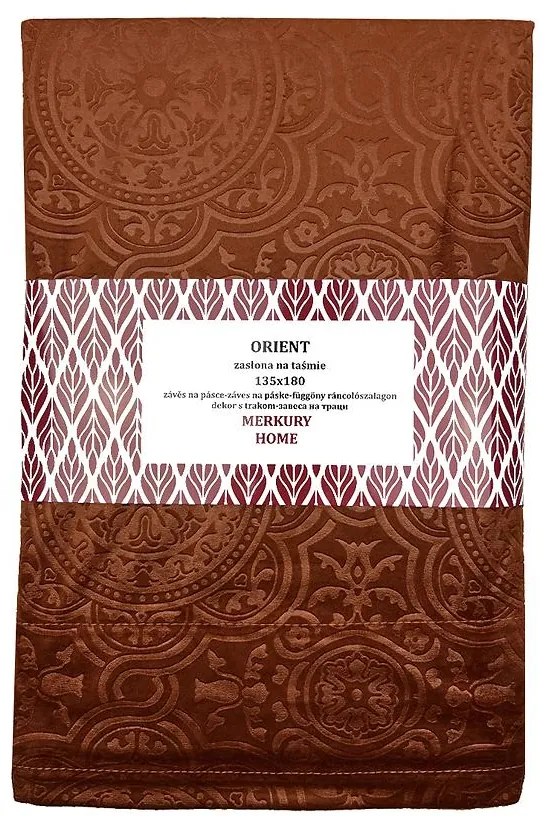 Záves Orient na páske 135x180 oranžový Merkury Home