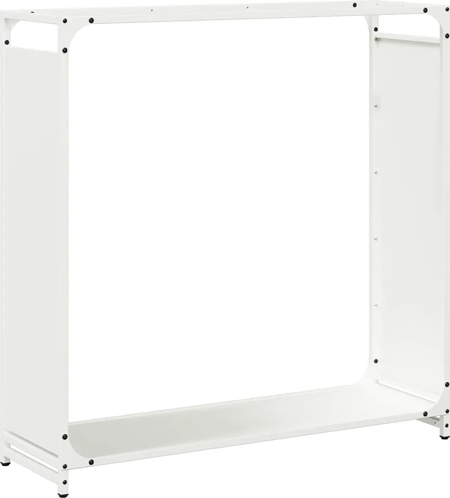 vidaXL Regál na krbové drevo, 90x28x90 cm, za studena lisovaná oceľ