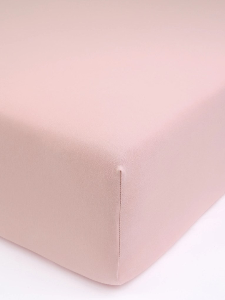 Jersey plachta s elastanom Deluxe 120 × 200 cm – staroružová