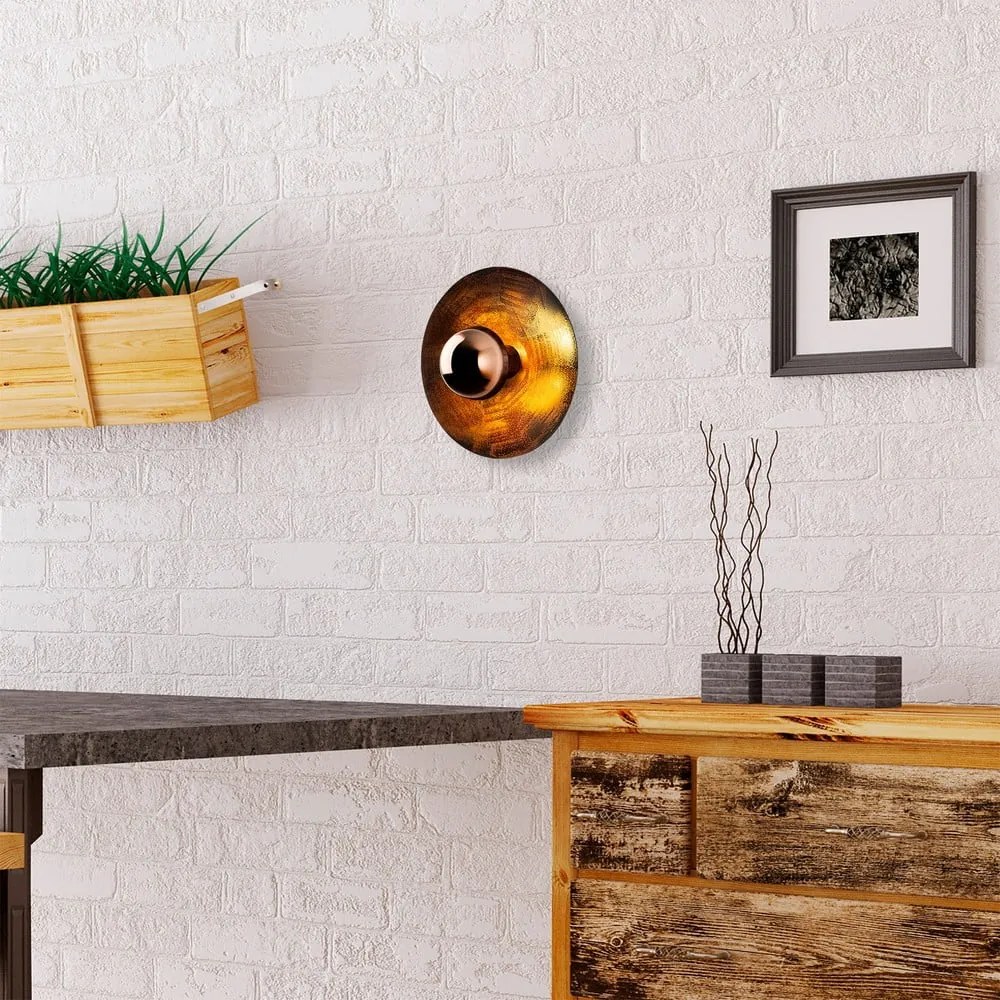 Nástenné svietidlo v bronzovej farbe ø 28 cm Kurt – Opviq lights